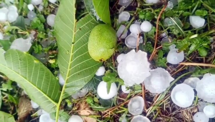 MERSİN’DE ŞİDDETLİ DOLU YAĞIŞI ETKİLİ OLDU