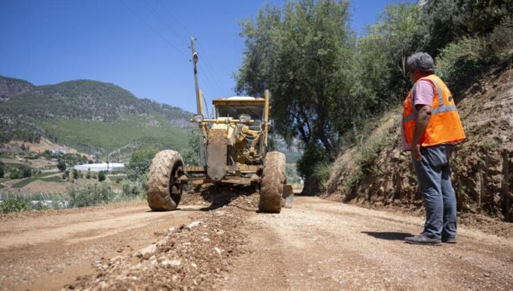 Mersin’de 8 kilometrelik kırsal yol yenilendi