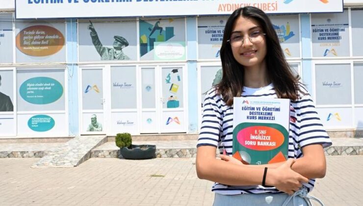 Mersin’de Aydıncık’ın LGS birincisi Büyükşehir Belediyesi kurs merkezi öğrencisi çıktı